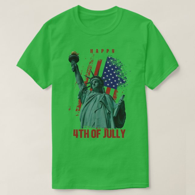 Camiseta Feliz 4 de julho (5) (Frente do Design)
