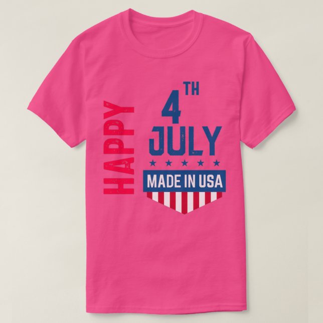 Camiseta Feliz 4 de julho de 2020 (Frente do Design)