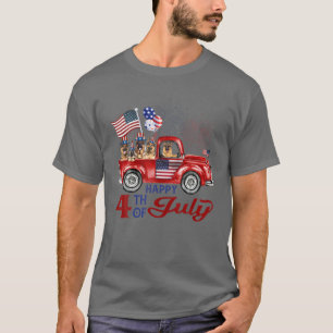 Camiseta Feliz 4 De Julho De German shepherd