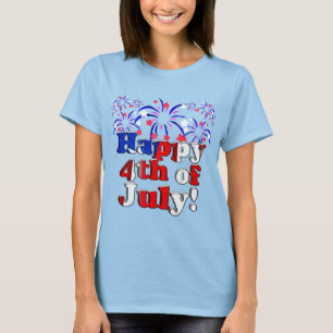 Camiseta Feliz 4 de julho do Fireworks