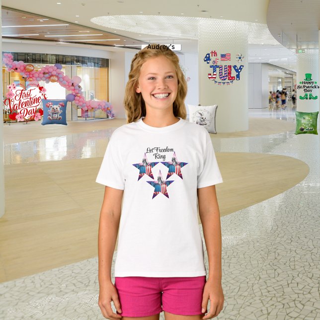 Camiseta Feliz 4 de julho "Let Freedom Ring" T-Shirt (Criador carregado)