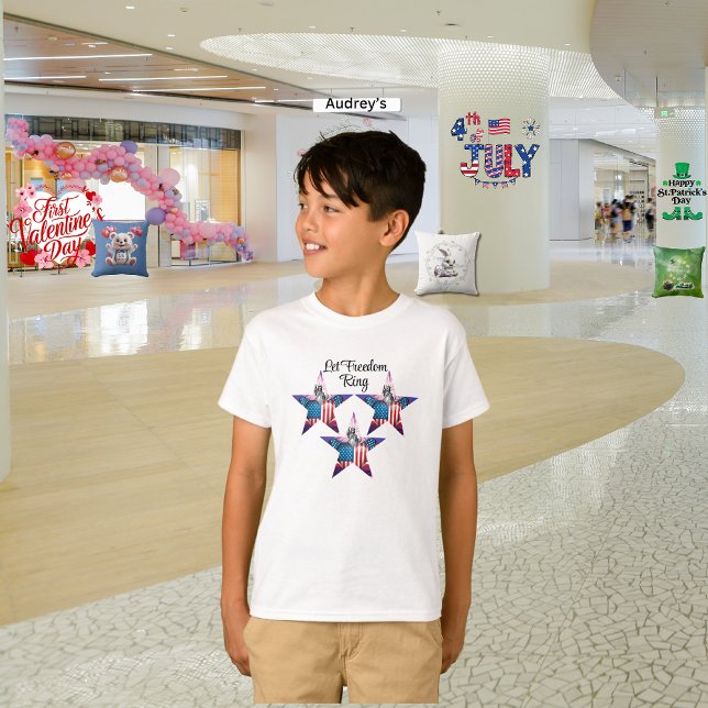 Camiseta Feliz 4 de julho "Let Freedom Ring" T-Shirt (Criador carregado)