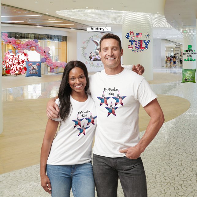 Camiseta Feliz 4 de julho "Let Freedom Ring" T-Shirt (Criador carregado)