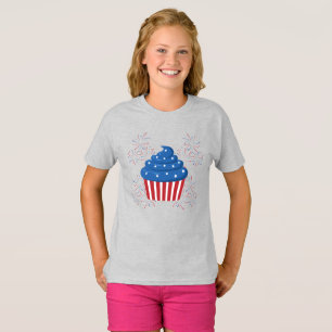 Camiseta Feliz 4 de julho Meninas T-shirt
