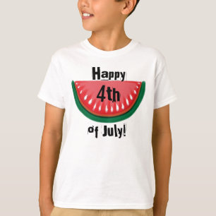 Camiseta Feliz 4 de julho, meninos, melancia tee