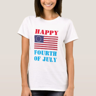 Camiseta Feliz 4 de julho Novidade da moda
