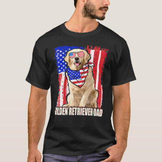 Camiseta Feliz 4 De Julho Orgulho Ouro Americano De Bandeir