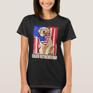 Camiseta Feliz 4 De Julho Orgulho Ouro Americano De Bandeir