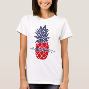 Camiseta Feliz 4 De Julho, Pineapple America Tee T-Shirt