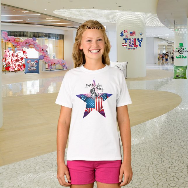 Camiseta "Feliz 4 de Julho "Soe a Liberdade" (Criador carregado)