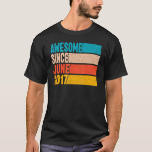 Camiseta Feliz 5º Aniversário Cinco 5 Anos Incrível Desde J