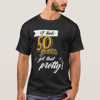 Camiseta Feliz 50º Aniversário Cinquenta Anos Sayi