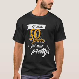 Camiseta Feliz 50º Aniversário Cinquenta Anos Sayi