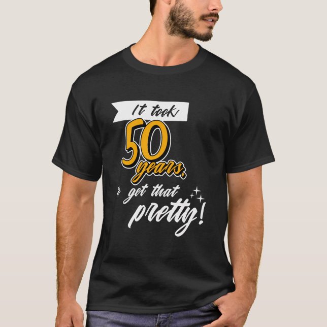 Camiseta Feliz 50º Aniversário Cinquenta Anos Sayi (Frente)