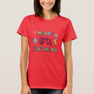 Camiseta Feliz 5 Aniversário de 5 anos
