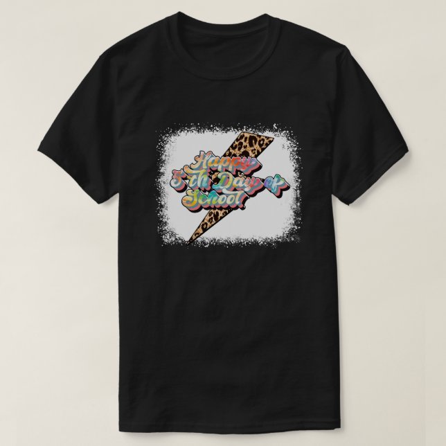 Camiseta feliz 5 da escola (Frente do Design)