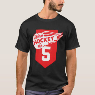 Camiseta Feliz 5 de Aniversário Garoto Vermelho Cor Vermelh