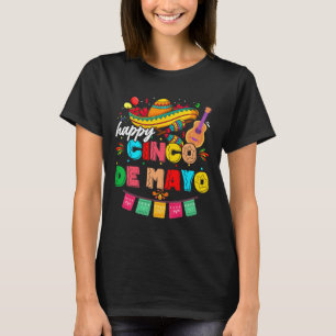 Camiseta Feliz 5 De Maio Vamos Festejar Viva México Cinco D