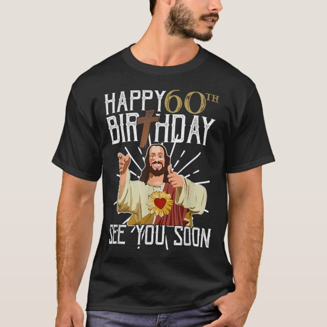 Camiseta Feliz 60º Encontro Em Breve, Feliz Aniversário (Frente)