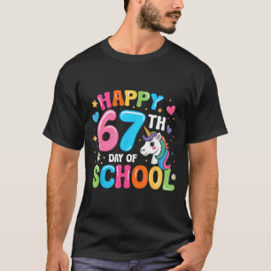 Camiseta Feliz 67º Dia De Escola Professores Alunos 67 Meme