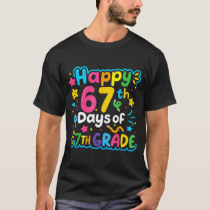 Camiseta Feliz 67º Dia De Memes Da Escola Da 7ª Série 67 Cr