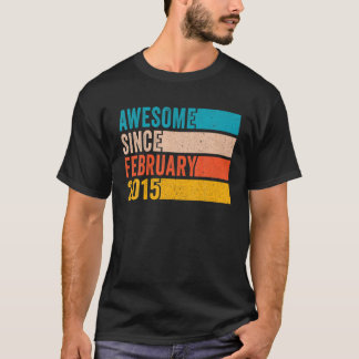 Camiseta Feliz 7 Aniversário De 7 Anos De Idade Incrível De