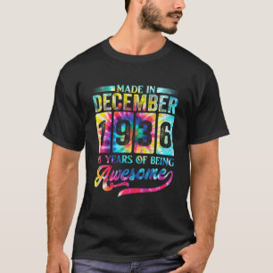 Camiseta Feliz 85º Aniversário Feito Em Dezembro De 1936