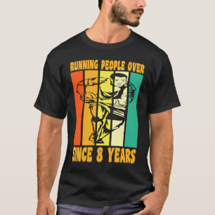 Camiseta Feliz 8 de aniversário 8 anos Vintage Rugby 8th Bi