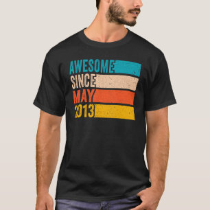 Camiseta Feliz 9ª Festa de aniversário, 9º ano, incrível de