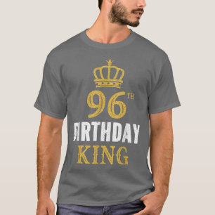 Camiseta Feliz 96º aniversário do Rei 96 anos Ideias de Fes