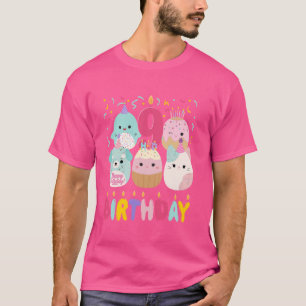Camiseta Feliz 9.º Aniversário Rapariga Esquadrão Mallow Gi