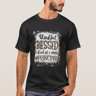 Camiseta Feliz Abençoado E Meio Que Um Bleach Principal Mes
