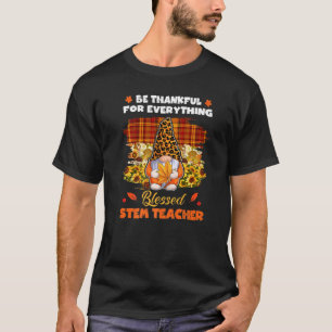 Camiseta Feliz Abençoado Professor de Tronco Gnome Call Obr