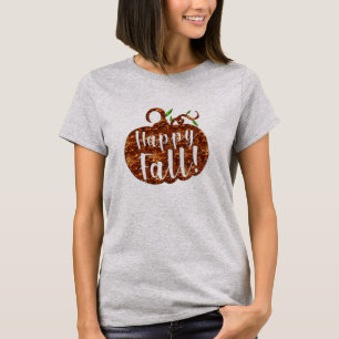 Camiseta feliz abóbora-de-camiseta de halloween mulheres