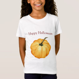 Camiseta Feliz abóbora-de-laranja giro do Dia das Bruxas