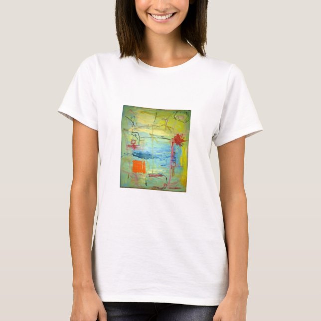 Camiseta Feliz Abstrato Hankamer Artjunkhaus (Frente)