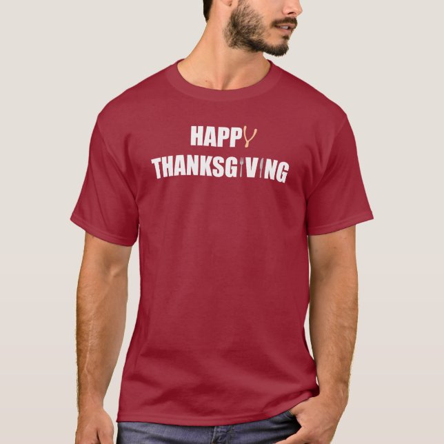 Camiseta Feliz Ação de Graças (Frente)