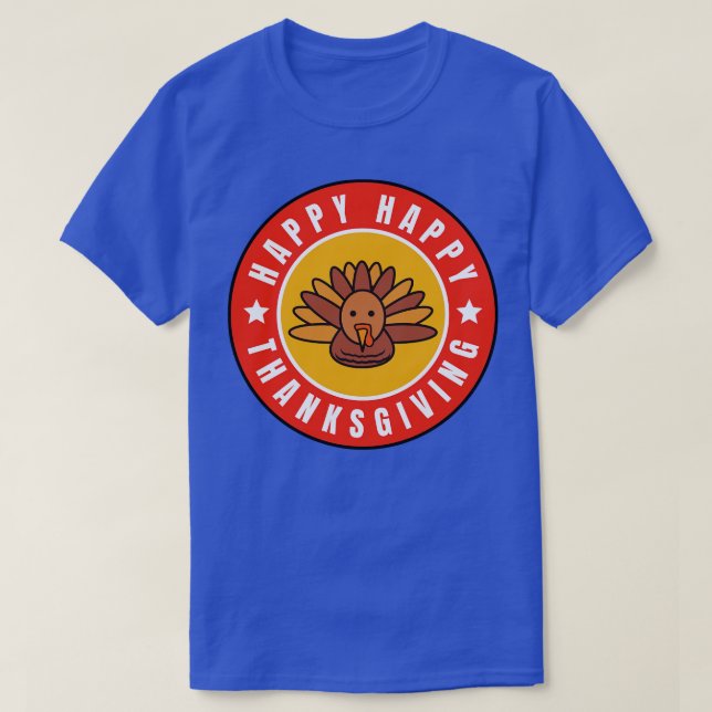 Camiseta Feliz Ação de Graças 10 (Frente do Design)