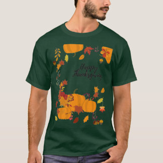 Camiseta Feliz Ação de Graças à Turquia 7
