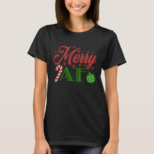Camiseta Feliz AF Feliz Papais noeis de Natal Elfs