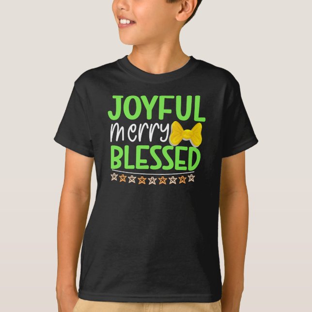 Camiseta Feliz alegre abençoada 81053 (Frente)