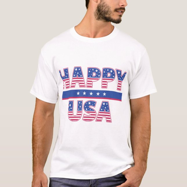 Camiseta Feliz Americano (Frente)