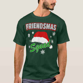 Camiseta Feliz Amigos da Esquadra Amigos do Xmas FestaSanta