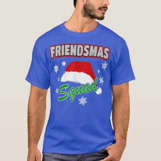 Camiseta Feliz Amigos da Esquadra Amigos do Xmas FestaSanta