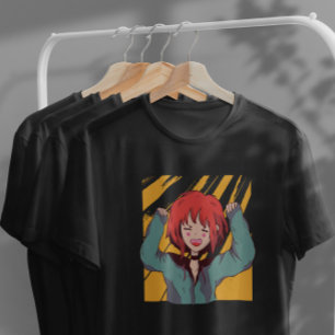 Camiseta Feliz Anime Girl