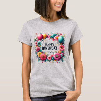 Camiseta Feliz aniversário