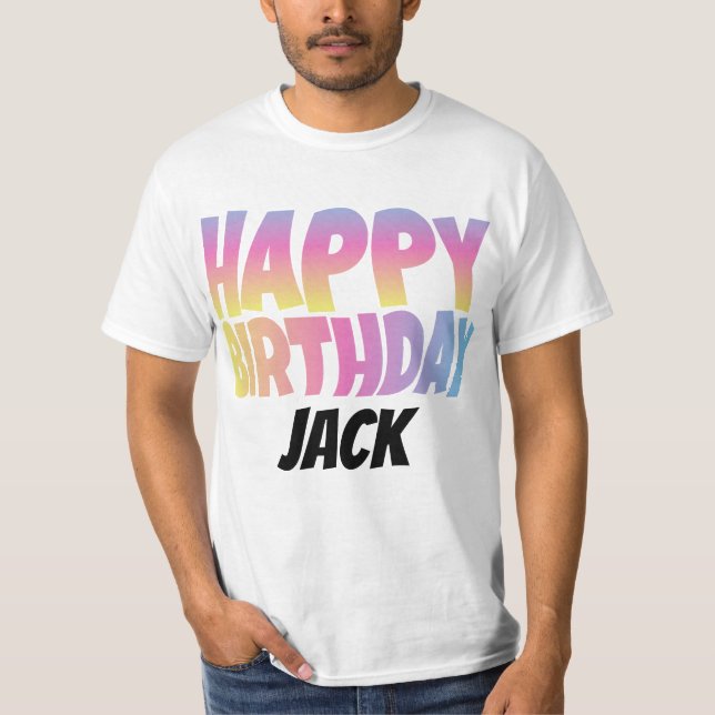 Camiseta Feliz aniversário (Frente)