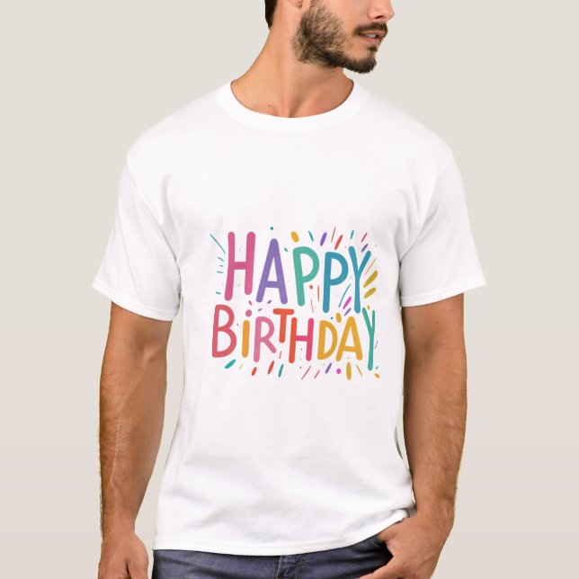 Camiseta Feliz aniversário (Frente)
