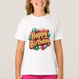 Camiseta feliz aniversário
