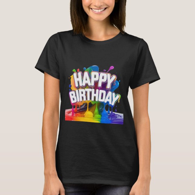 CAMISETA FELIZ ANIVERSÁRIO (Frente)
